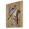 Designart - Colored Geometric Abstract Compositions IV - Modern Print on Natural Pine Wood